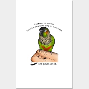 Just Poop On It! (Black Font) Posters and Art